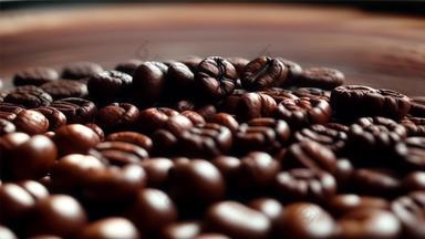 咖啡豆实拍特写
